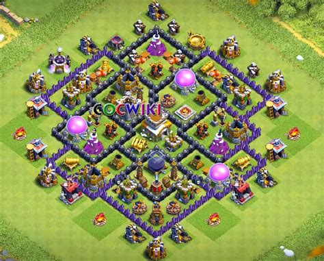 coc level 8 base layout|coc best th8 base.